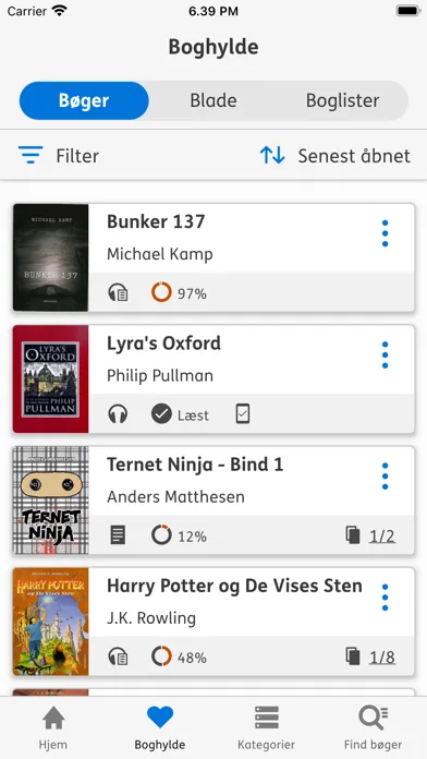 Capturas de tela do Nota Bibliotek 2.0