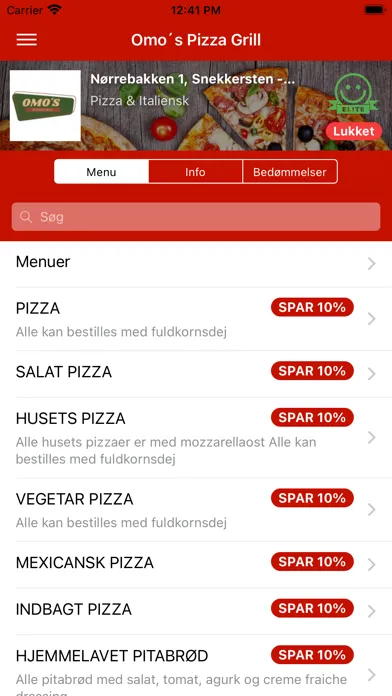 Captures d'écran de Omo´s Pizza Grill