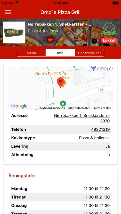 Captures d'écran de Omo´s Pizza Grill