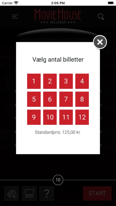 Capturas de tela do MovieHouse Hellerup