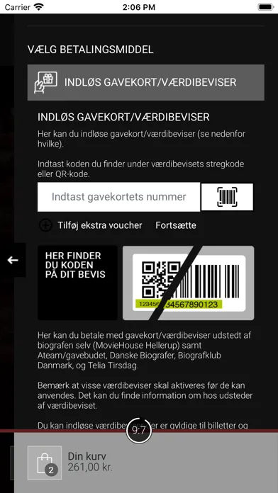 Capturas de tela do MovieHouse Hellerup