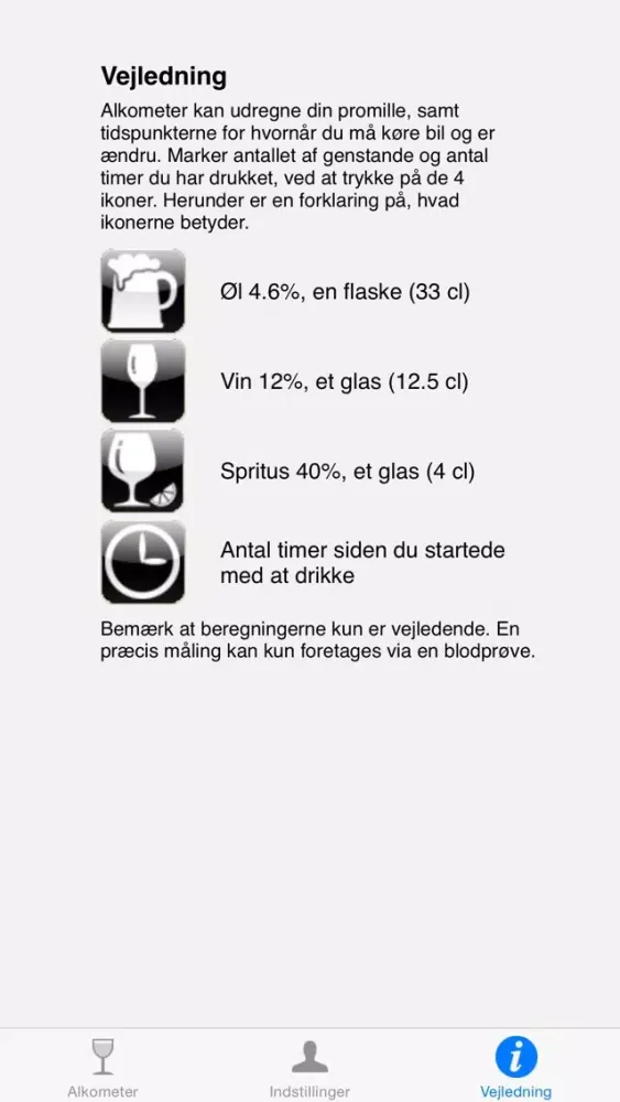 Скриншоты Alkometer
