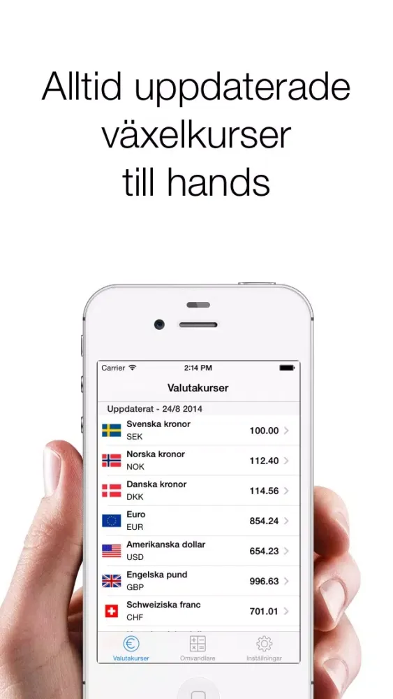 Exchange rates SEK Ekran Görüntüleri