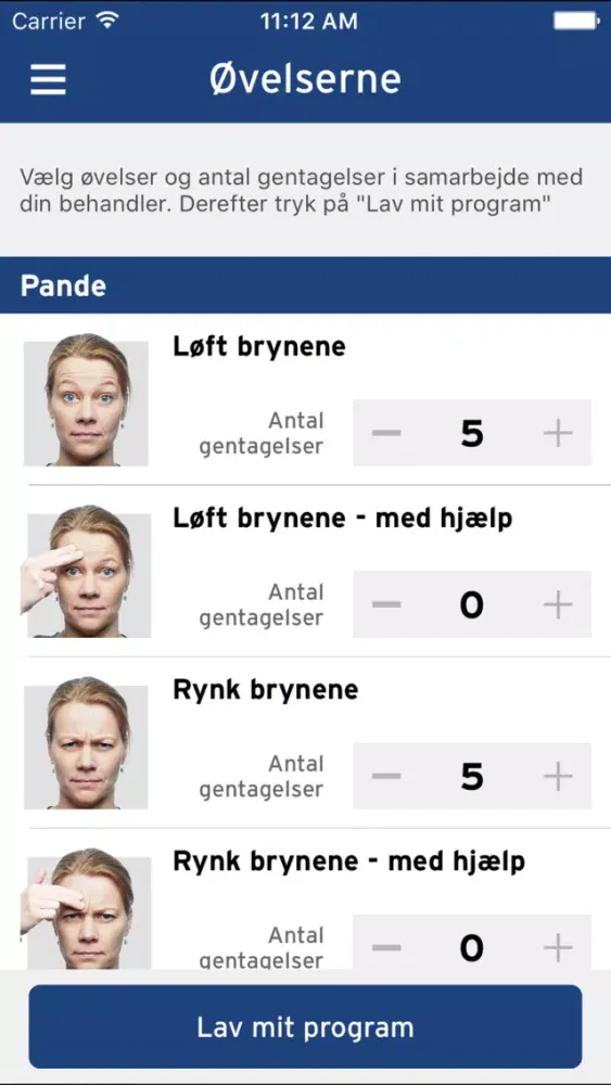 Træn ansigt Screenshots