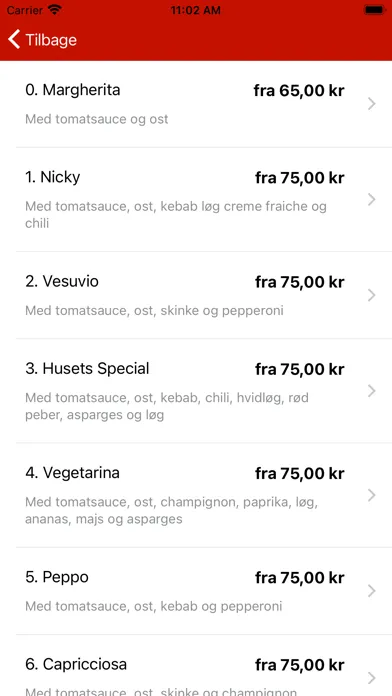 Capturas de tela do Pappas Pizza & Steakhouse