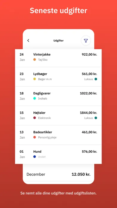 Lommebudget - styr på pengene Screenshots