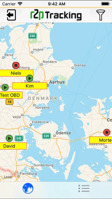 Screenshot di R2P Tracking Mobile