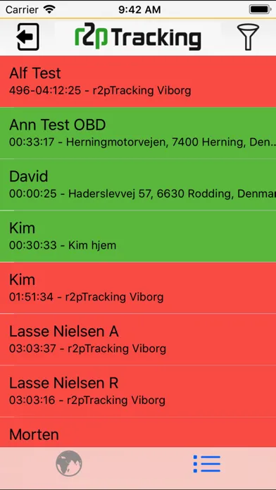 Screenshot di R2P Tracking Mobile