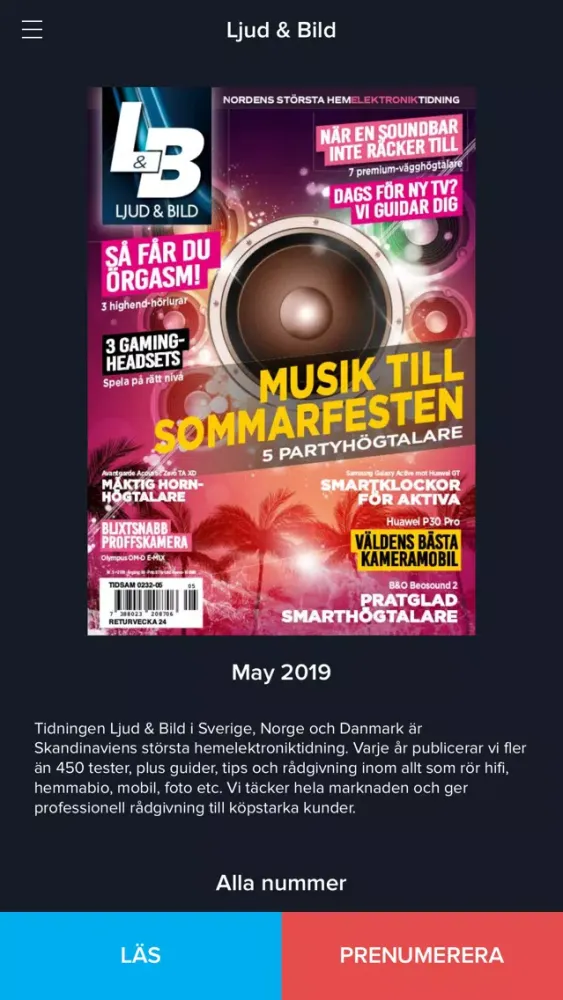 Tangkapan skrin Ljud & Bild
