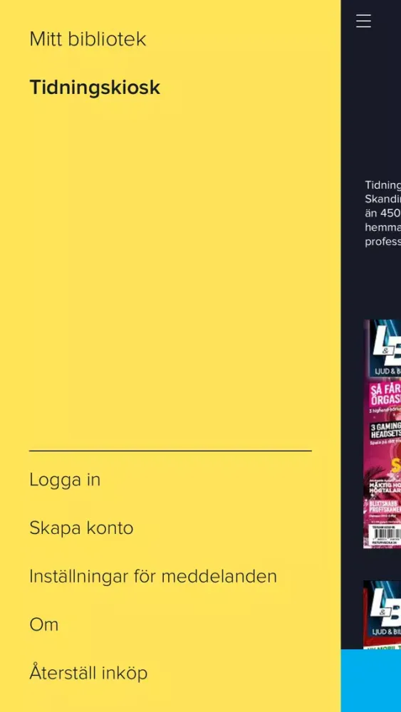 Tangkapan skrin Ljud & Bild