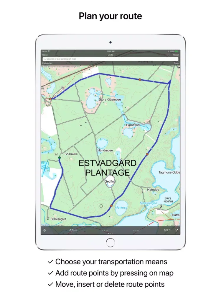 Topo GPS Denmark iPad 应用截图