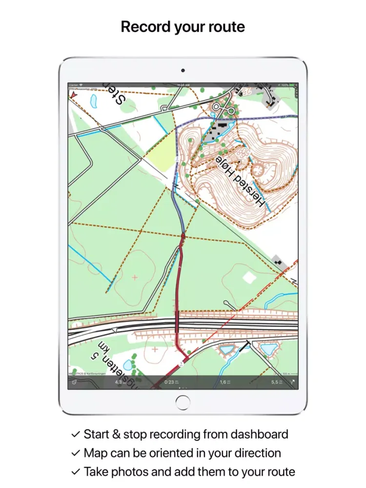Topo GPS Denmark iPad 应用截图