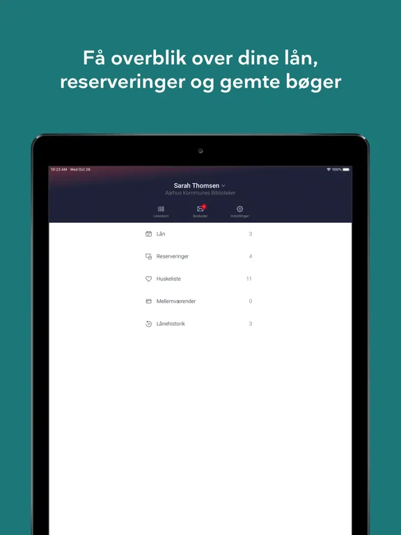 Biblioteket iPad  Screenshots