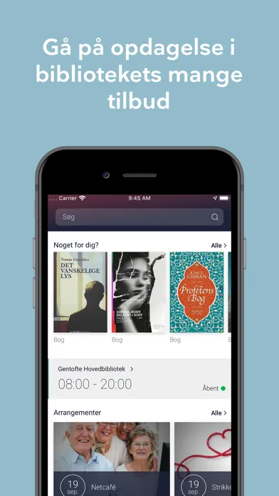 Biblioteket Screenshots