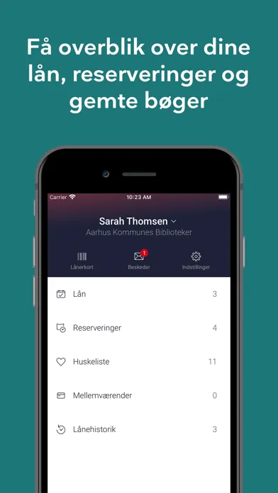 Biblioteket Screenshots