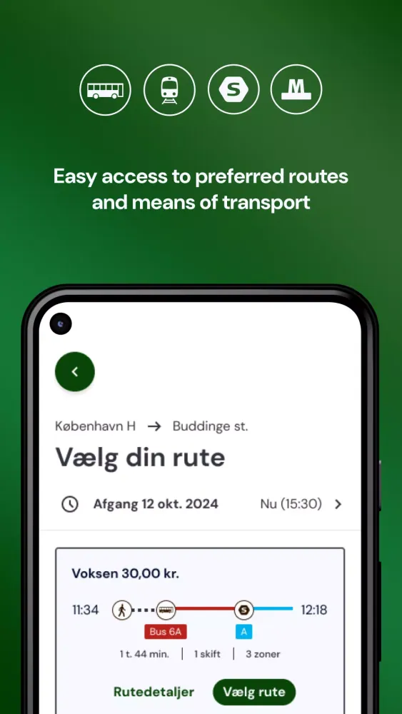 Rejsebillet 스크린샷
