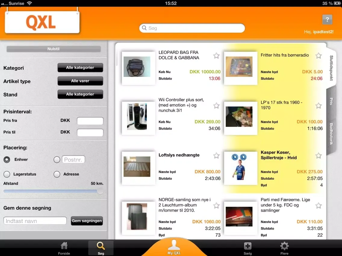 QXL.dk iPad 应用截图