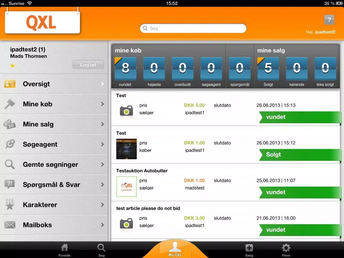 QXL.dk iPad 应用截图