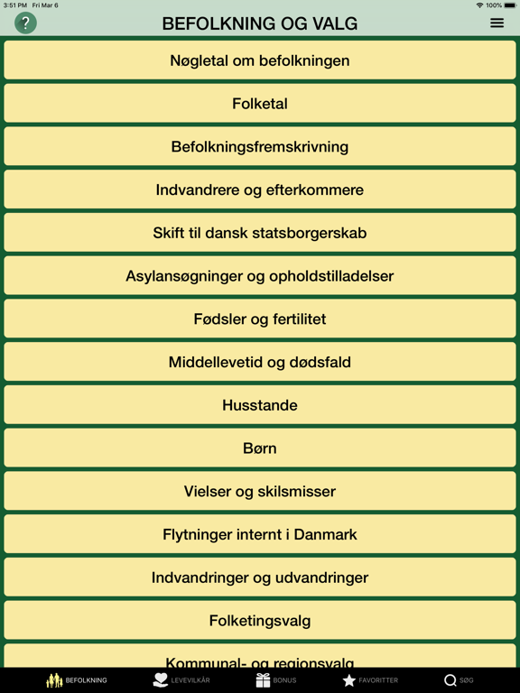 Danmark i tal iPad 应用截图