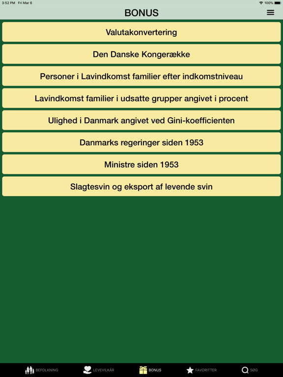 Danmark i tal iPad 应用截图