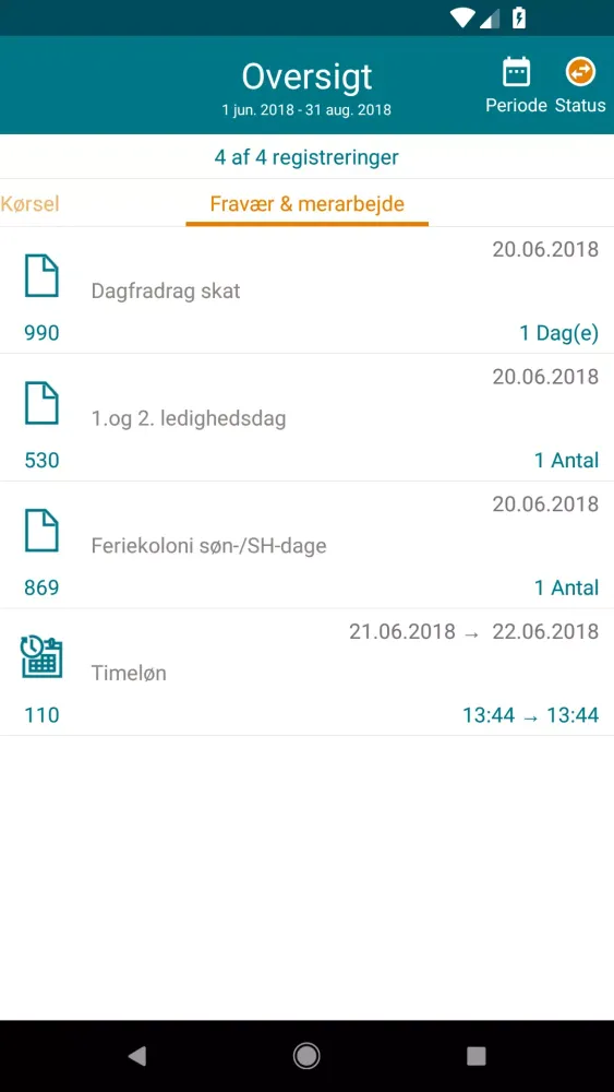 Zrzuty ekranu MinLøn
