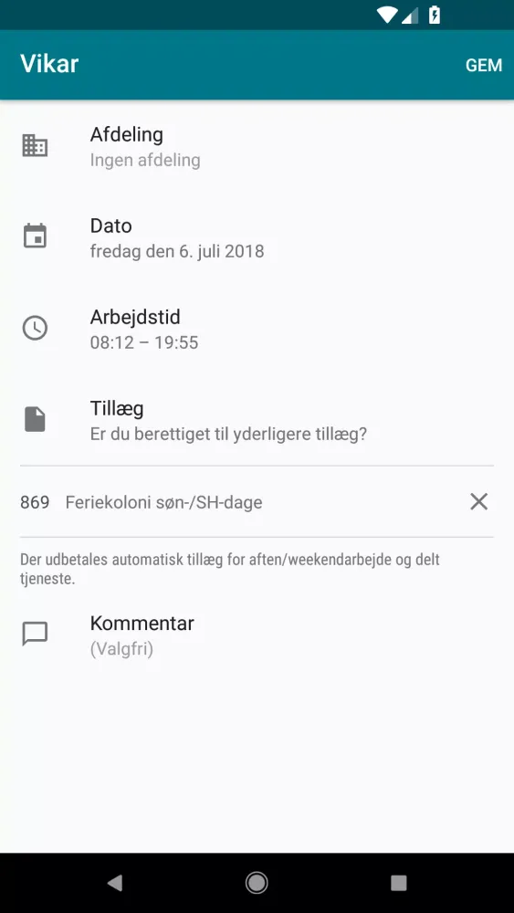 Zrzuty ekranu MinLøn