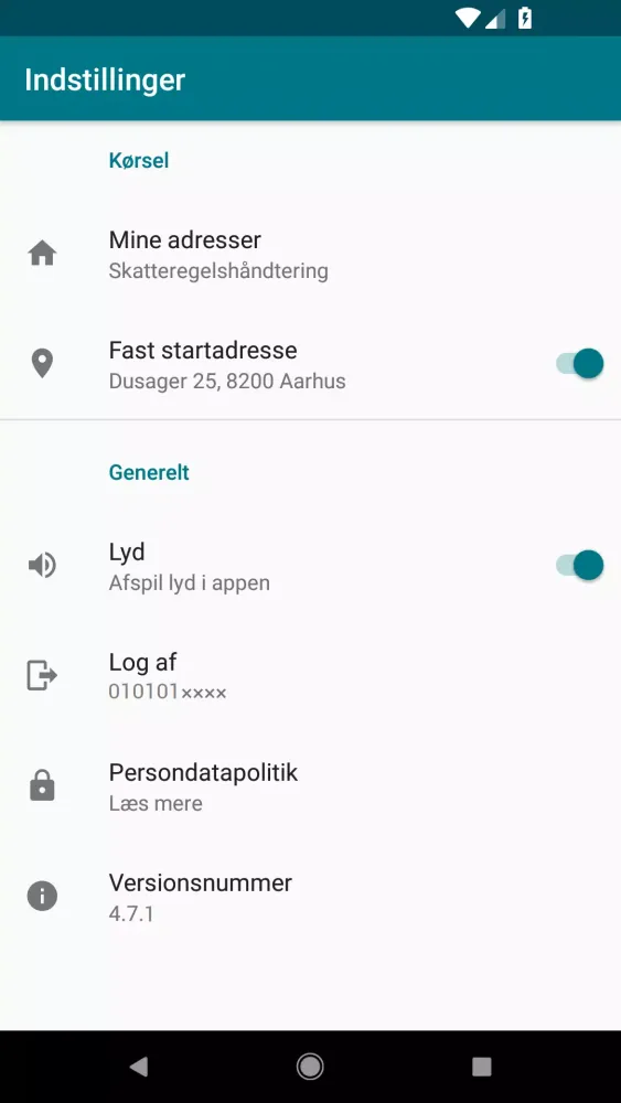 Zrzuty ekranu MinLøn