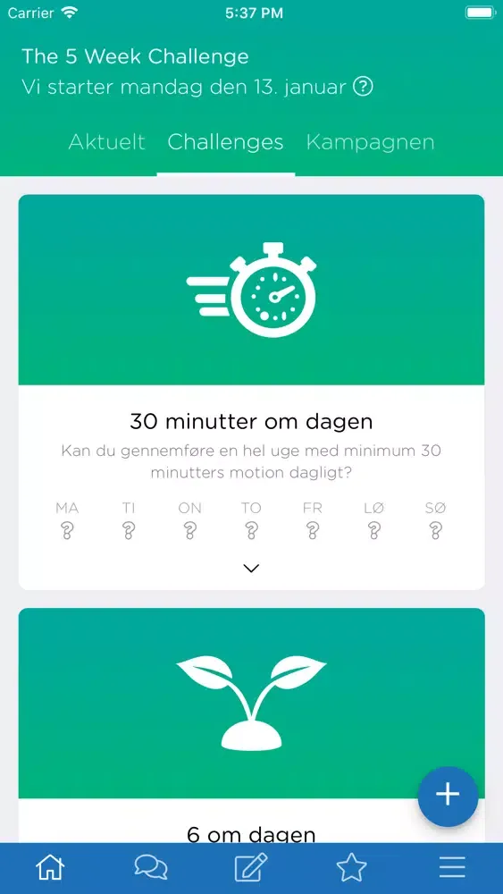 The 5 Week Challenge Screenshots
