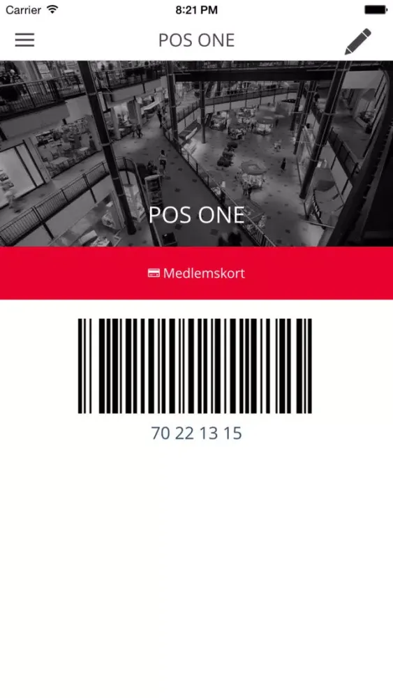 Zrzuty ekranu POS ONE Kundeklub