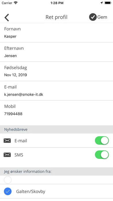 GEjSER kundeklub应用截图