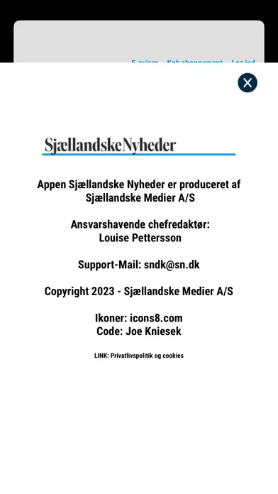 ภาพหน้าจอของ SNDK Nyheder
