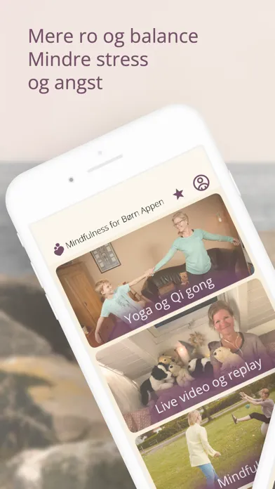 Mindfulness for Børn Appen Screenshots