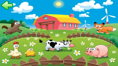 Ảnh chụp màn hình của Animal sounds puzzle for kids