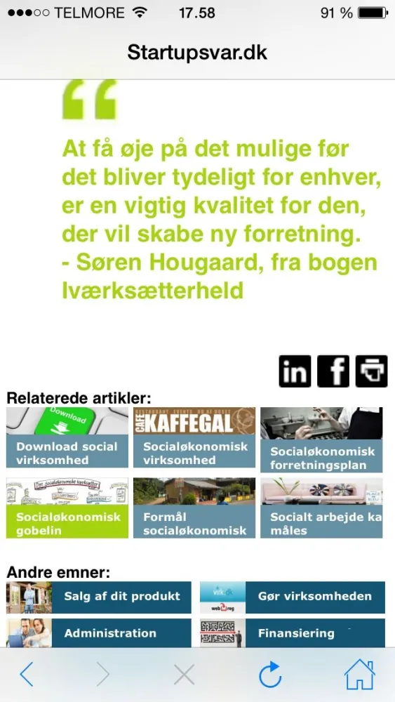 Startupsvar - 100 svar for iværksættere og selvstændige Ekran Görüntüleri