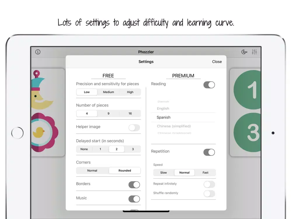 ภาพหน้าจอของ Phozzler - Fun family learning iPad 