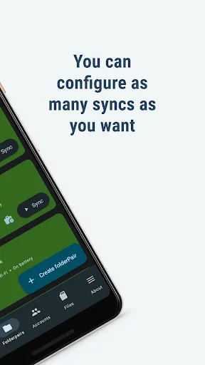 Captures d'écran de FolderSync Pro