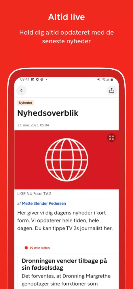 TV 2 Nyheder應用截圖