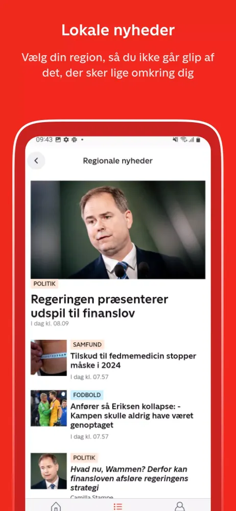 TV 2 Nyheder應用截圖