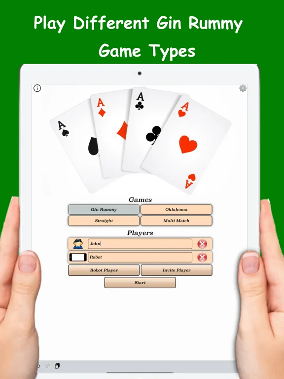 Cards Gin Rummy iPad  Screenshots