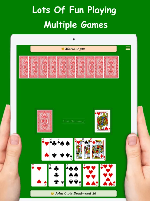 Cards Gin Rummy iPad  Screenshots
