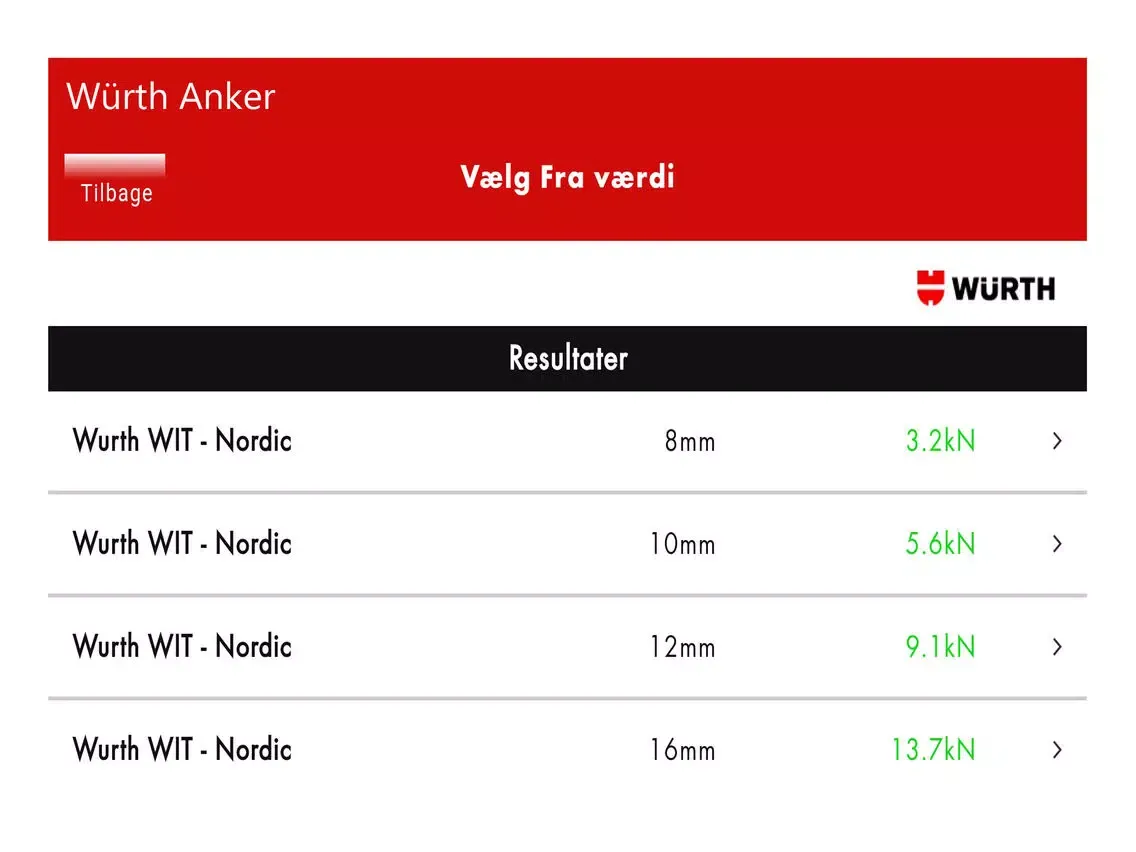 Würth Anker iPad  Ekran Görüntüleri