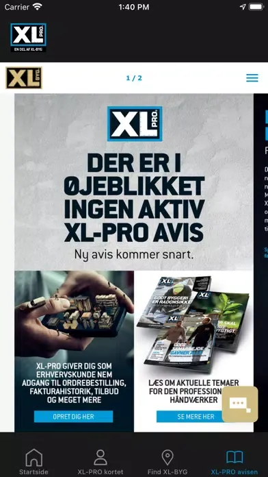 Ảnh chụp màn hình của XL-PRO - en del af XL-BYG