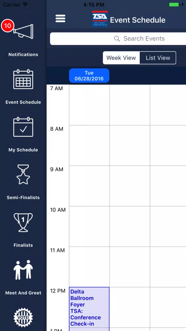 تصاویر TSA Mobile Schedule
