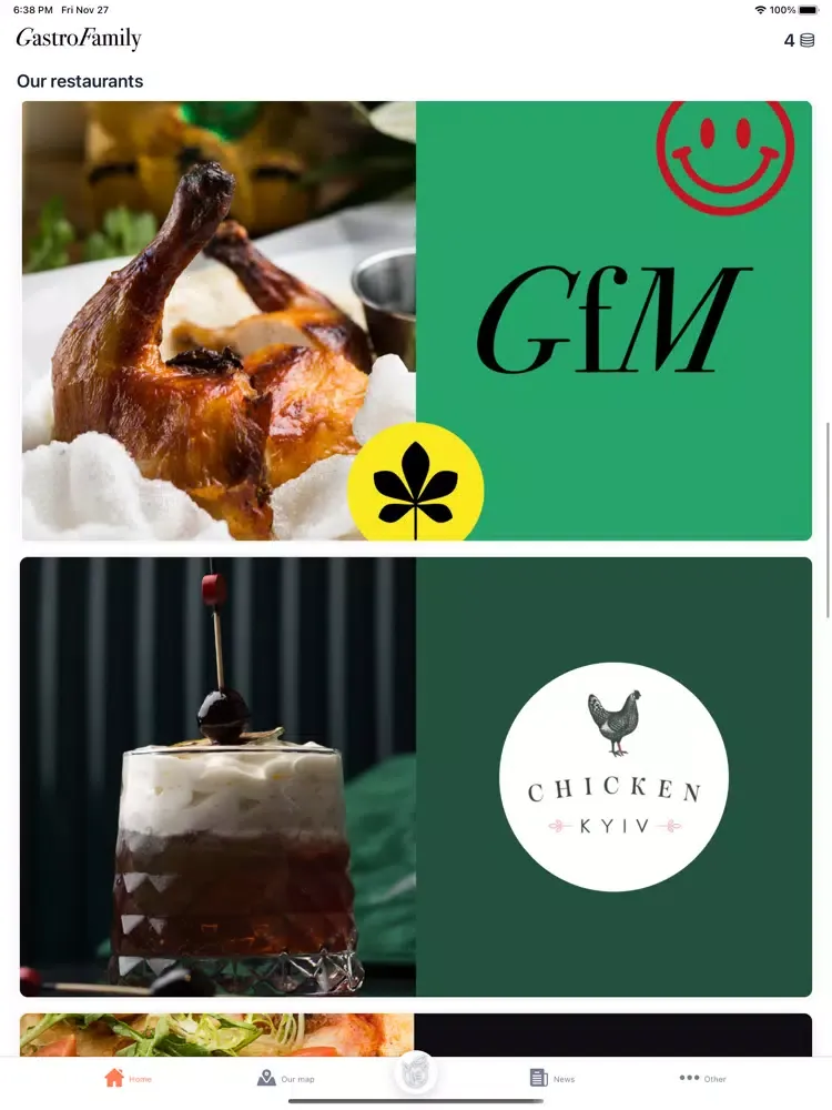 Capturas de pantalla de Gastrofamily Club iPad 