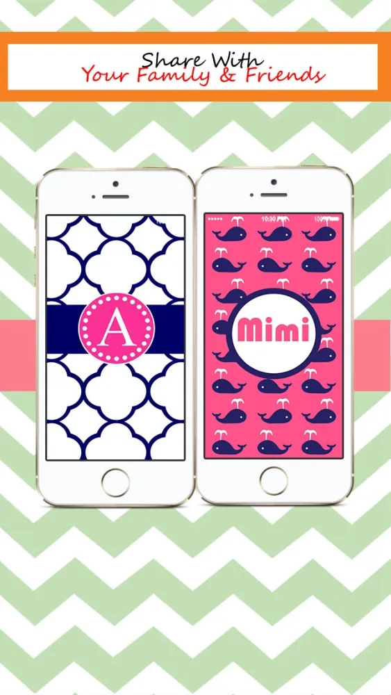 Screenshot di Designer Monogram Lite - Beautiful Custom Theme Wallpaper & Background Maker