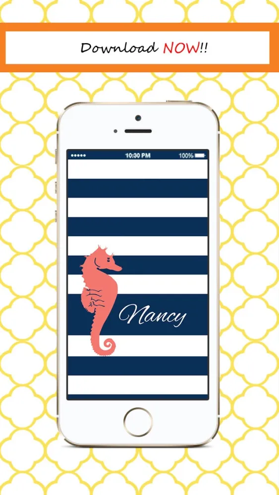 Screenshot di Designer Monogram Lite - Beautiful Custom Theme Wallpaper & Background Maker