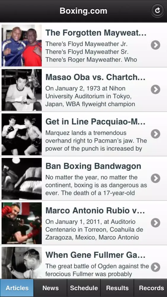 Boxing News and Results Ekran Görüntüleri
