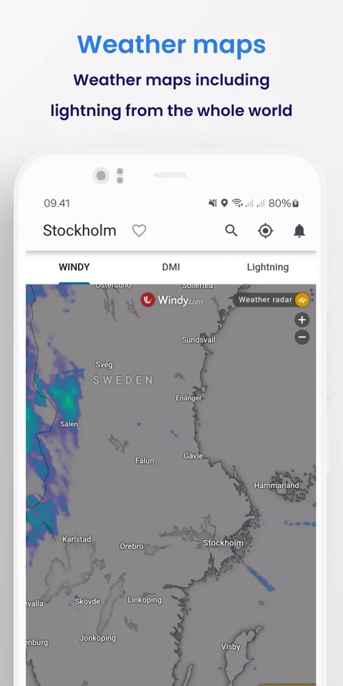 Captures d'écran de Weather From DMI and YR