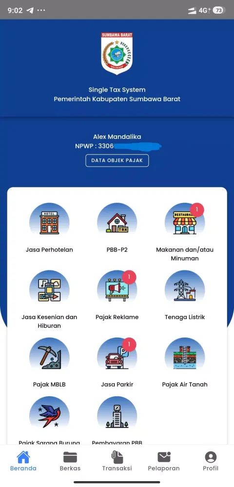 Screenshot di Single Tax KSB