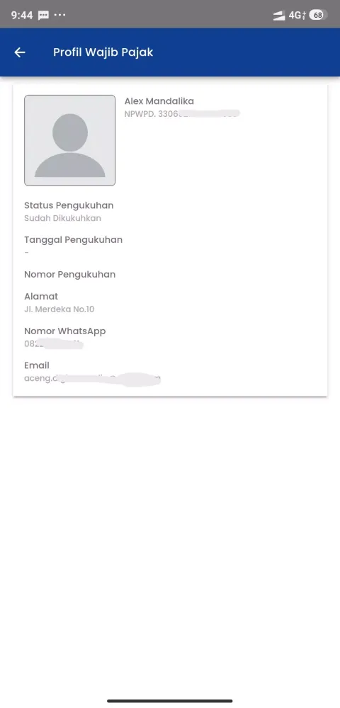 Screenshot di Single Tax KSB